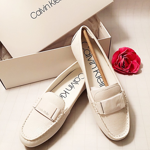 CALVIN KLEIN Women’s Lisette Flats.  White size 6 - Picture 7 of 8